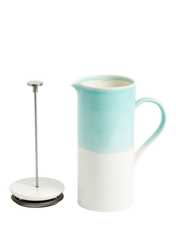 Royal Doulton 1815 Bright Porcelain French Coffee Press, 1.57L, Aqua - view 2, Blue
