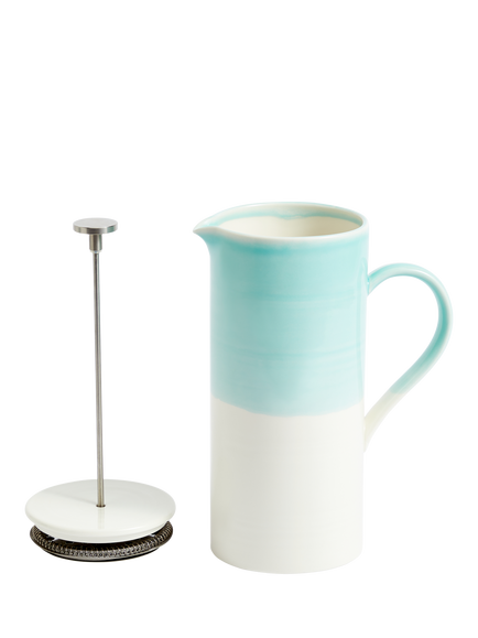 Royal Doulton 1815 Bright Porcelain French Coffee Press, 1.57L, Aqua - view 2, Blue