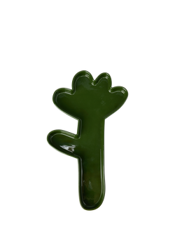 The Conran Shop Oddments Glazed Ceramic Pen Tray, Dark Green, Dark Green