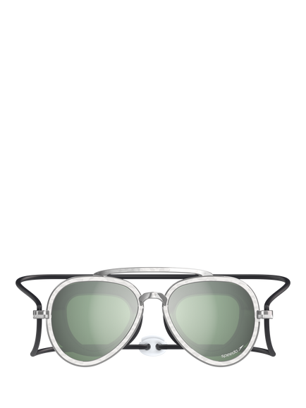 Speedo Kids' Sunny G Mirrored Swimming Goggles, Mariner Green - view 2, Mariner Green