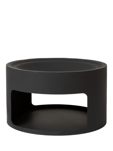 Garden Trading Sarsden Fire Pit & Log Store, Black, Black