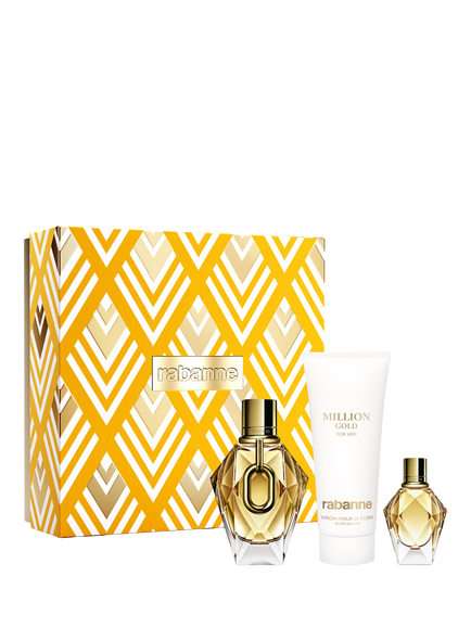 Rabanne Million Gold For Her Eau de Parfum 90ml Fragrance Gift Set, 