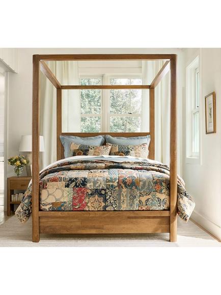 Pottery Barn Valentina Quilted Bedding, Blue/Multi - view 2, Blue Multi