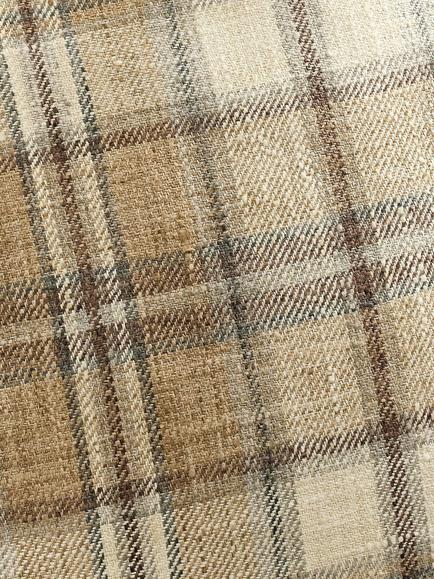 Pottery Barn Cedrick Plaid Cushion, Neutral - view 2, Neutral Multi