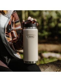 Thermos Icon Vacuum Insulated Leak-Proof Stainless Steel Flask, 1.2L, Sandstone - view 2, Sandstone
