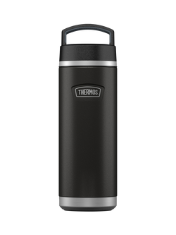 Thermos Icon Vacuum Insulated Leak-Proof Stainless Steel Flask, 710ml, Black, Black