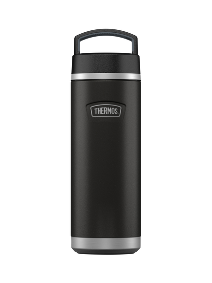 Thermos Icon Vacuum Insulated Leak-Proof Stainless Steel Flask, 710ml, Black
