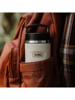 Thermos Icon Vacuum Insulated Leak-Proof Stainless Steel Flask, 710ml, Sandstone - view 2, Sandstone