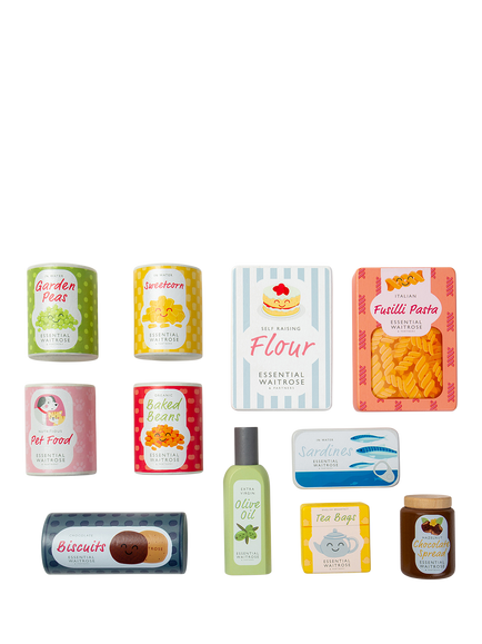John Lewis Waitrose Cupboard Grocery Playset - view 2, Multi