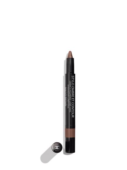 CHANEL Stylo Ombre Et Contour 3-In-1 Eyeshadow-Eyeliner-Kohl Pencil, 74 Mauvy Brown