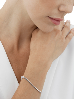 Georg Jensen Sterling Silver Open Bangle - view 2, Silver