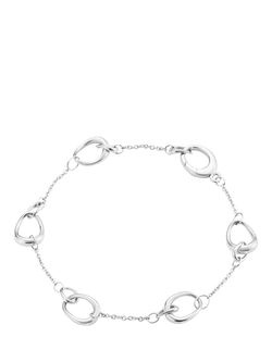 Georg Jensen Sterling Silver Offspring Interlock Bracelet, Silver