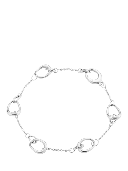Georg Jensen Sterling Silver Offspring Interlock Bracelet, Silver