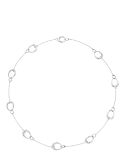 Georg Jensen Sterling Silver Offspring Interlock Necklace, Silver