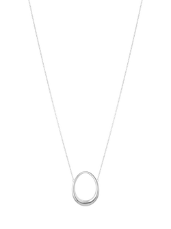 Georg Jensen Sterling Silver Offspring Egg Pendant Necklace, Silver