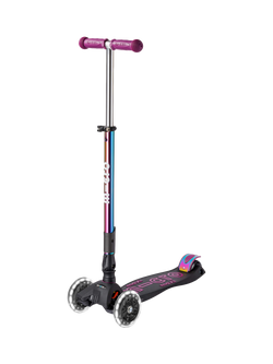 Micro Scooters Maxi Micro Foldable LED Scooter, Neochrome Purple, Neochrome Purple