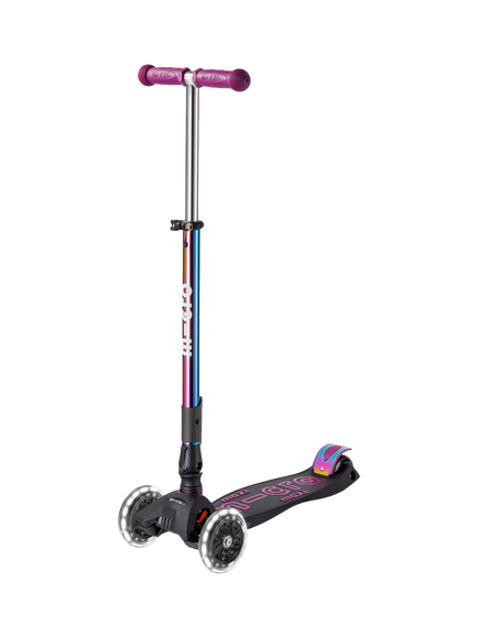 Micro Scooters Maxi Micro Foldable LED Scooter, Neochrome Purple