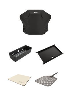 Ninja FlexFlame Ultimate Outdoor Cooking Bundle, Black