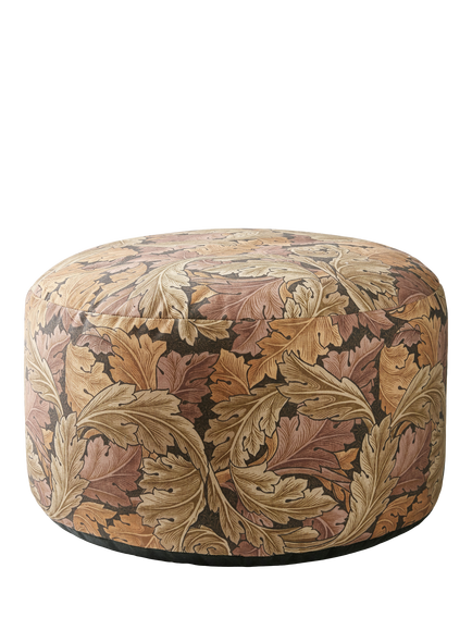 William Morris At Home Acanthus Pouffe, Acorn, Acorn