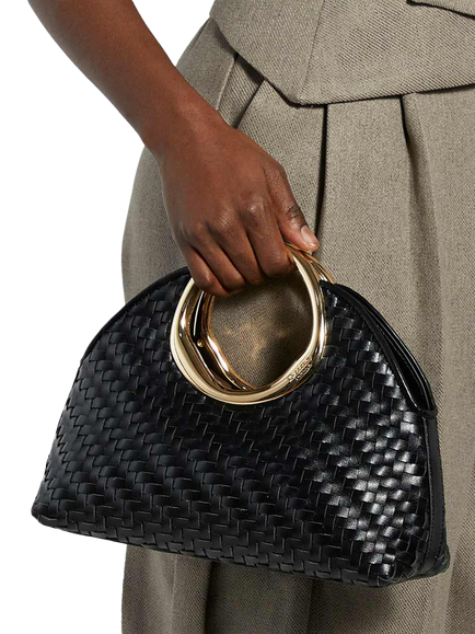 Dune London Dawnings Woven Grab Bag - view 2, Black