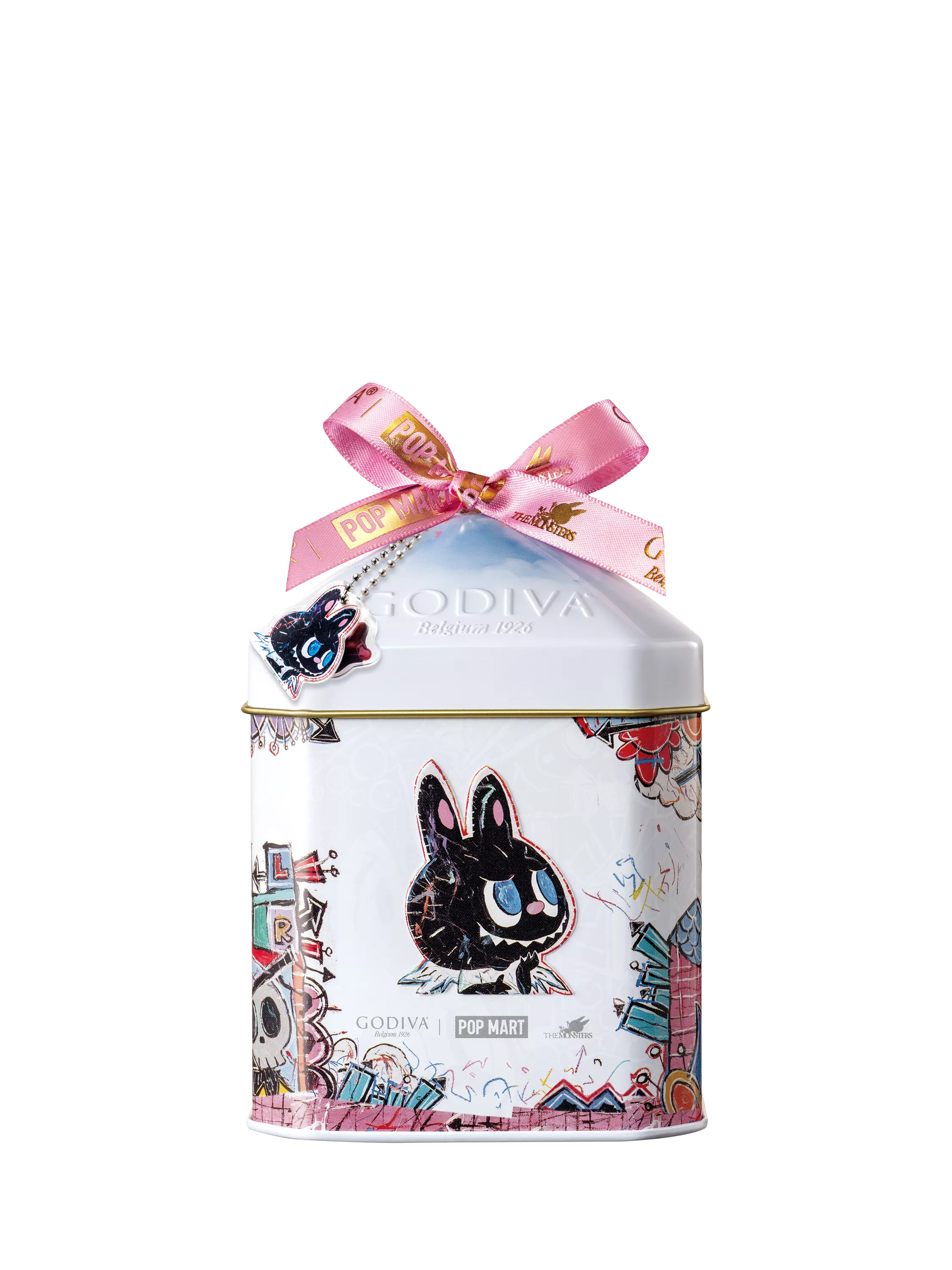 Godiva x LABUBU Dark Strawberry Chocolate Star Tin, 75g