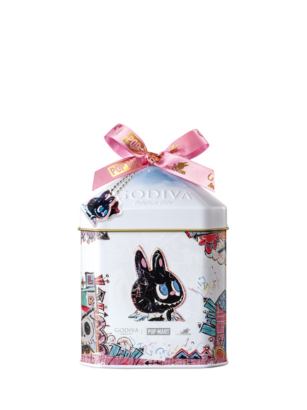 Godiva x LABUBU Dark Strawberry Chocolate Star Tin, 75g, Multi