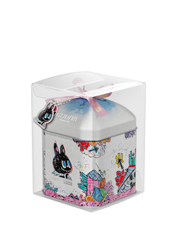 Godiva x LABUBU Dark Strawberry Chocolate Star Tin, 75g - view 2, Multi