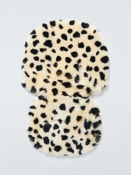 John Lewis Sheepskin Pushchair Liner, Leopard Print, Leopard Print