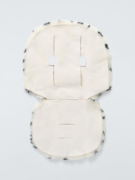 John Lewis Sheepskin Pushchair Liner, Leopard Print - view 2, Leopard Print