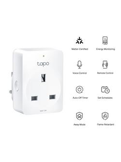 TP-Link Tapo P110M Mini Smart Wi-Fi Plug, White - view 2, White