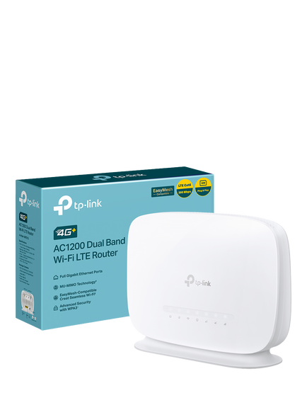 TP-Link Archer MR515 4G+ Wireless Dual Band Gigabit Router, AC1200, White, White