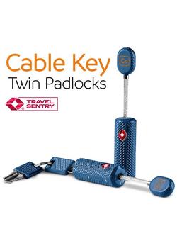 Go Travel TSA Key Cable Padlock, Pack of 2 - view 2, Grey