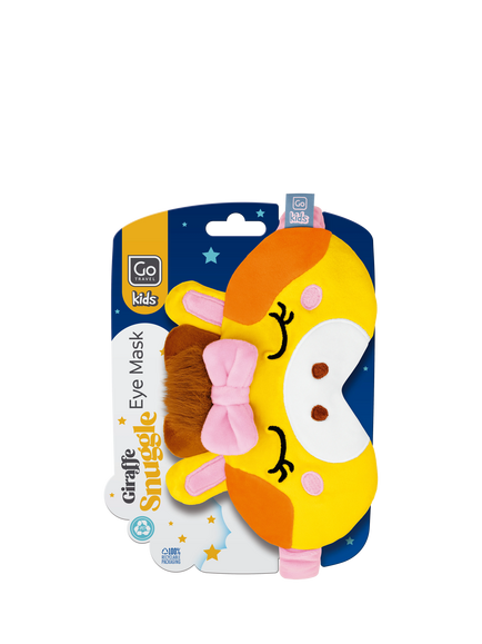 Go Travel Kids' Giraffe Snuggle Eye Mask, Yellow - view 2, Yellow