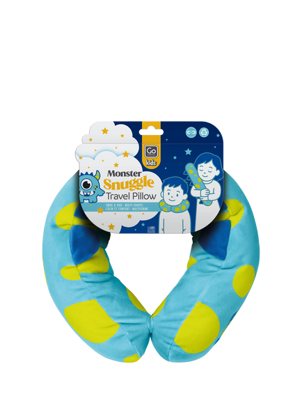 Go Travel Kids' Monster Snuggle Travel Pillow, Blue - view 2, Blue
