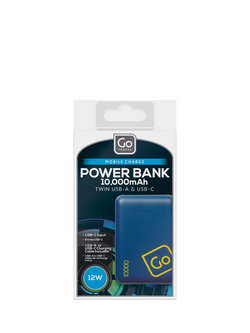 Go Travel Mobile Charge 10,000 Power Bank, Grey