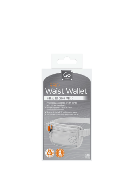 Go Travel RFID Waist Wallet, Grey - view 2, Grey