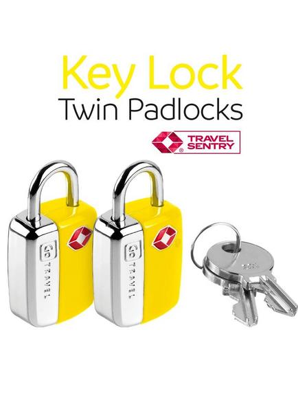 Go Travel Travel Padlock, Pack of 2, Yellow - view 2, Yellow