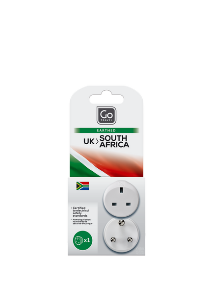Go Travel UK - SOUTH AFRICA Travel Adapter, Grey