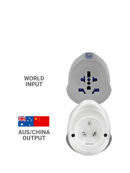 Go Travel WORLD - AUS/CHINA USB-C Charger - view 2, Grey