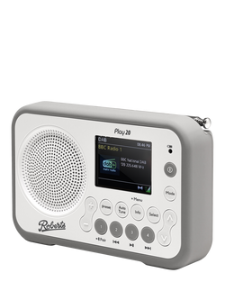 Roberts Play 20 DAB/DAB+/FM Bluetooth Portable Digital Radio - view 2, White