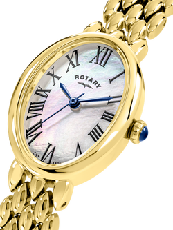 Rotary RLB10024/07 Women's Heritage Astoria Bracelet Strap Watch, Gold - view 2, Gold