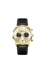 Rotary RGS10067/04 Men's 1895 Chronograph Round Leather Strap