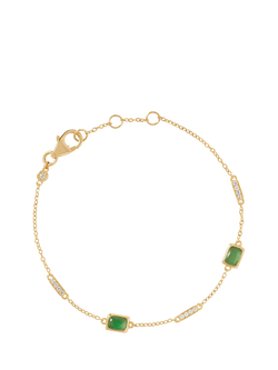 Astley Clarke Gemstone Station Bracelet, Gold, Gold