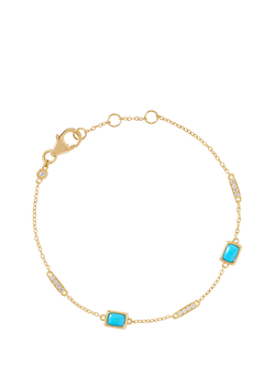 Astley Clarke Aurora Ridge Station Bracelet, Gold, Gold