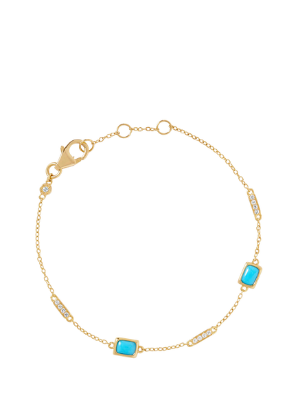 Astley Clarke Aurora Ridge Station Bracelet, Gold, Gold