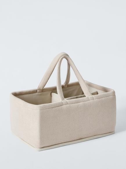 John Lewis Knitted Storage Caddy, Natural