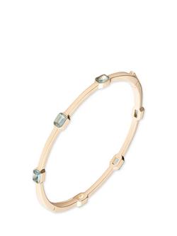 Lauren Ralph Lauren Posey Crystal Stone Hinge Bangle, Gold/ Aqua, Gold/ Aqua