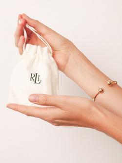 Lauren Ralph Lauren Posey Crystal Stone Hoop Earrings, Gold/ Aqua - view 2, Gold/ Aqua