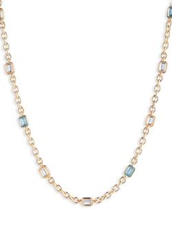 Lauren Ralph Lauren Posey Crystal Necklace, Gold/ Multi, Gold/ Multi