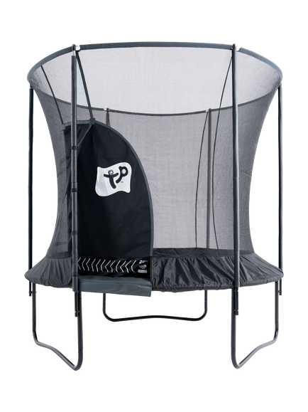 TP Toys 8ft Genius Round Trampoline, Black